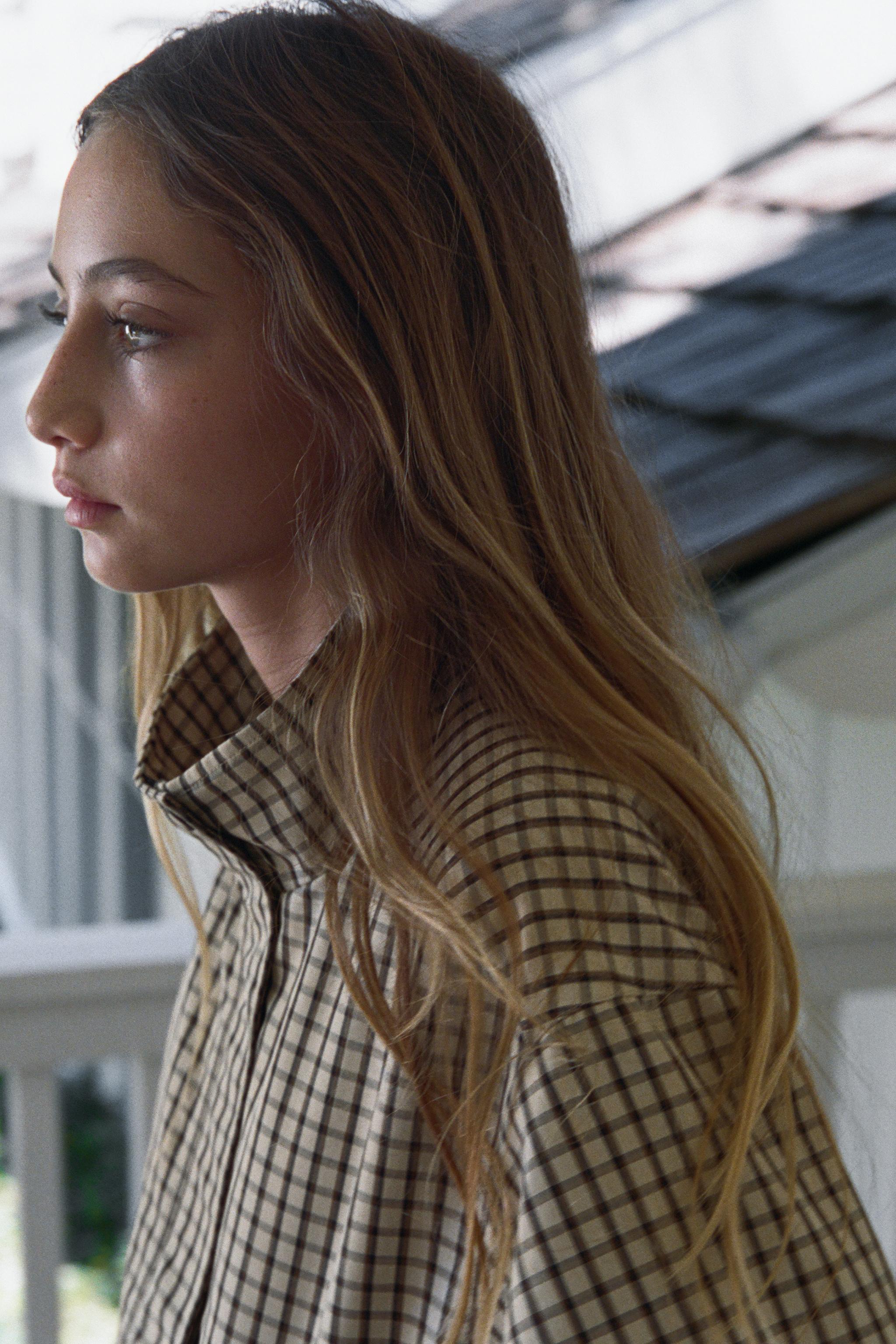 PLAID BOMBER JACKET